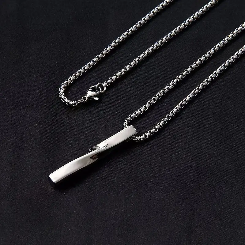 Halsband "Spiral" i rostfritt stål   - 7