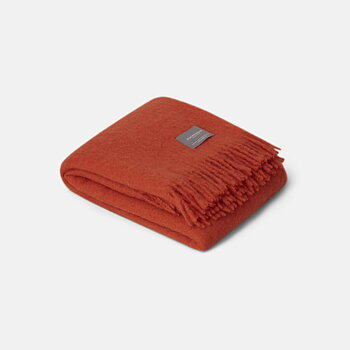 Mohair Pläd Jaffa Orange