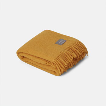 Mohair Pläd Jaffa Ochra