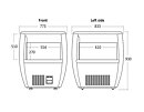 Omkopplingsbar displaykyl- och frys OTF 87 BE