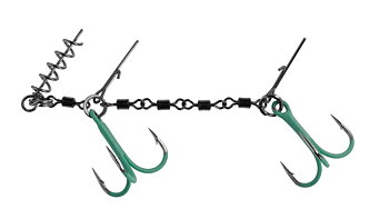 Mikado Jaws Evo Double Stinger Fluo