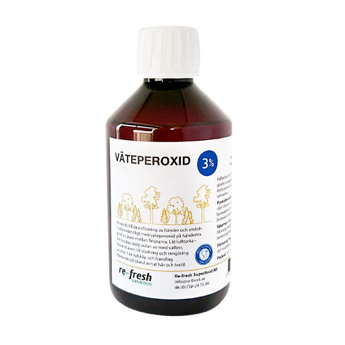 Väteperoxid 3% 300 ml - Re-Fresh Superfood