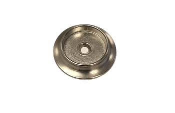 Väggbricka 40mm mattförnicklad mässing