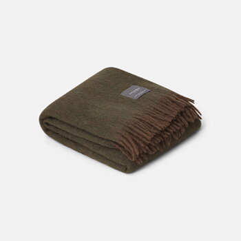 Mohair Pläd  Umbra & Moss Melange