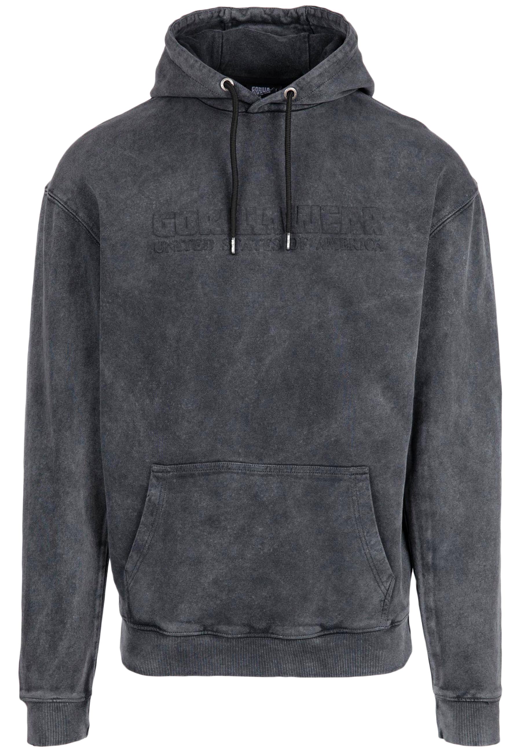 Crowley Oversized Men's Hoodie, washed grey - 2