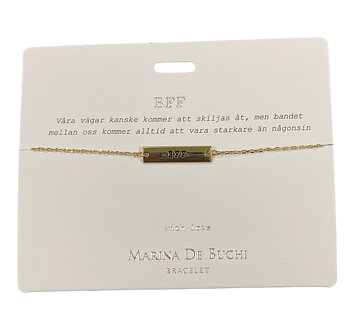 Budskaps Armband - BFF - "Våra vägar kanske kommer att skiljas åt, men bandet mellan oss kommer alltid vara starkare än någonsin"