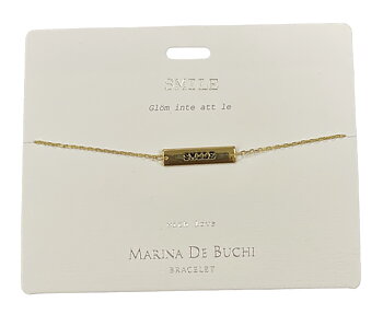 Budskaps Armband - Smile -  "Glöm inte att le"