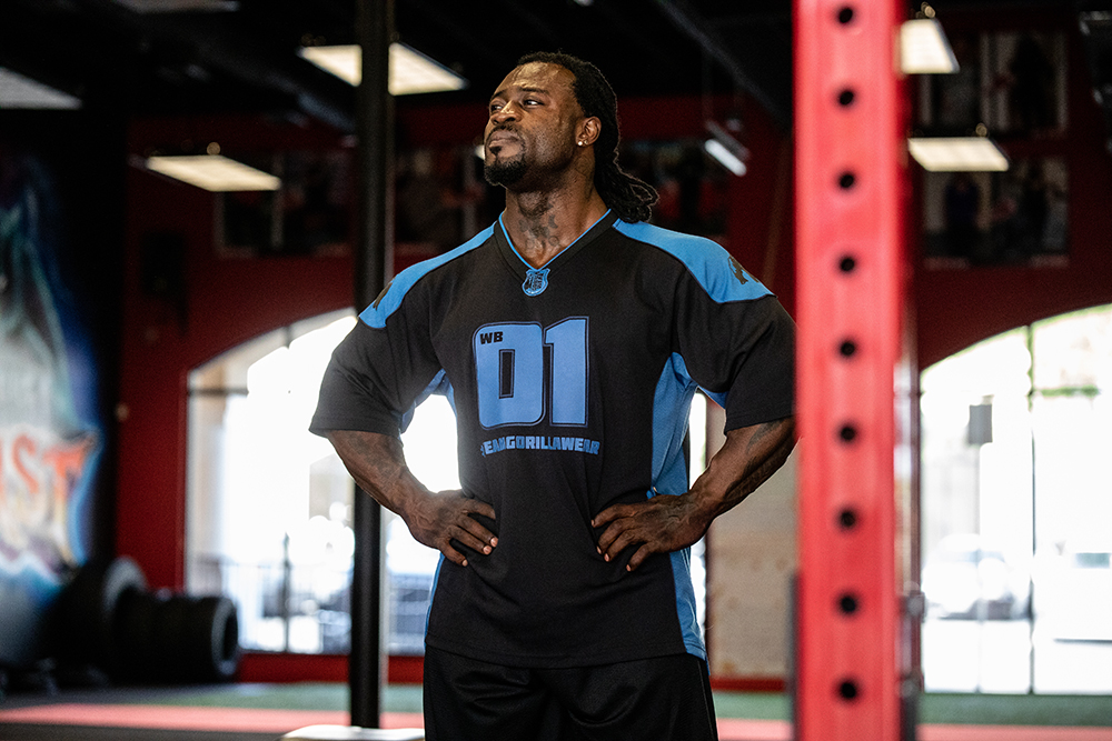 Athlete T-Shirt 2.0 Brandon Curry, black/light blue - 4
