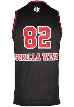 San Mateo Jersey Tank Top, black/red