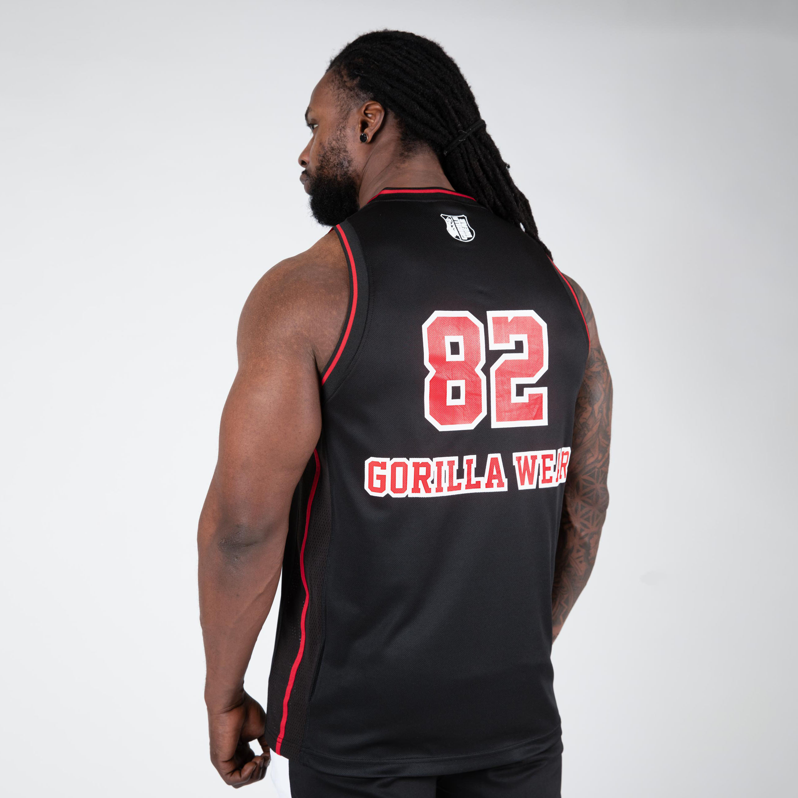 San Mateo Jersey Tank Top, black/red - 4