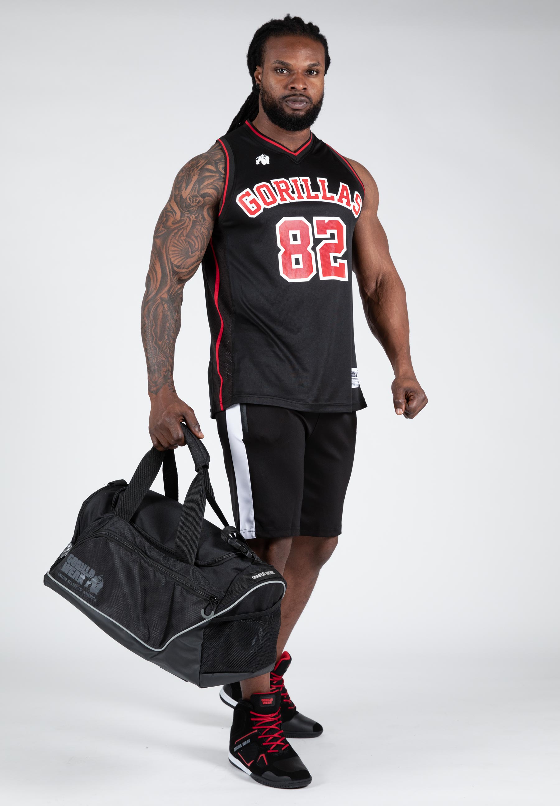 San Mateo Jersey Tank Top, black/red - 7