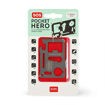 SOS Pocket Hero, Multitool card 11 in 1
