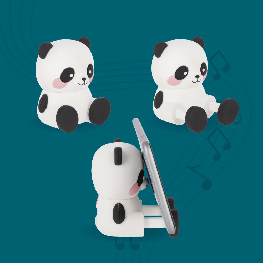 The sound of cuteness, Panda, trådløs højttaler med mobiltelefonholder - 4