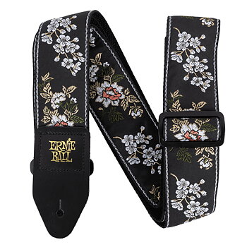 Ernie Ball EB-5362 White Blossom Jacquard Guitar Strap