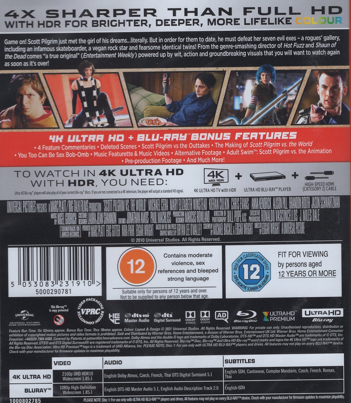 Scott Pilgrim Vs. The World (ej svensk text) (4K Ultra HD + Blu-ray) - 2
