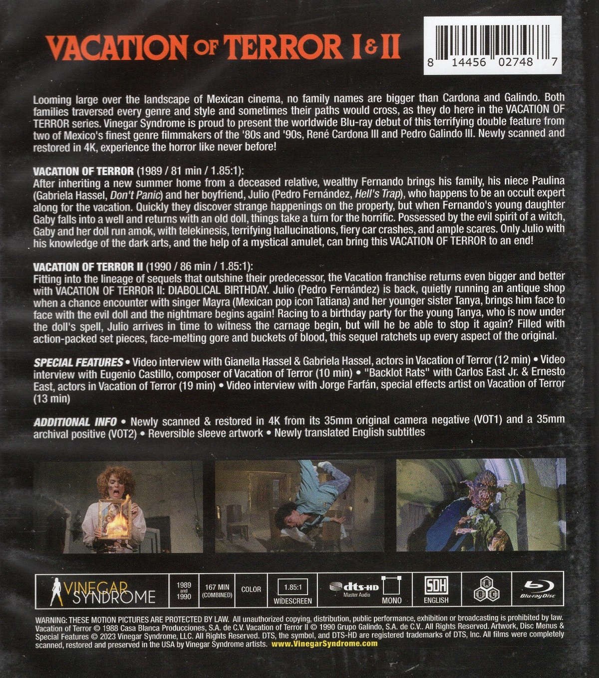 Vacation of Terror 1 & 2 (ej svensk text) (Blu-ray) - 2
