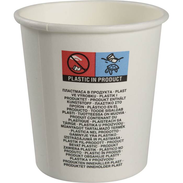 Kaffebägare vit 10cl 50st - 2
