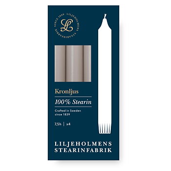 Kronljus 4-p Dimgrå