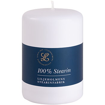 Blockljus 68x100mm Vit