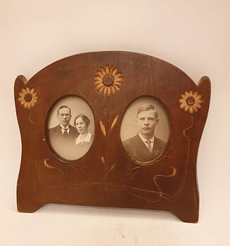 Photo frame art noveau double