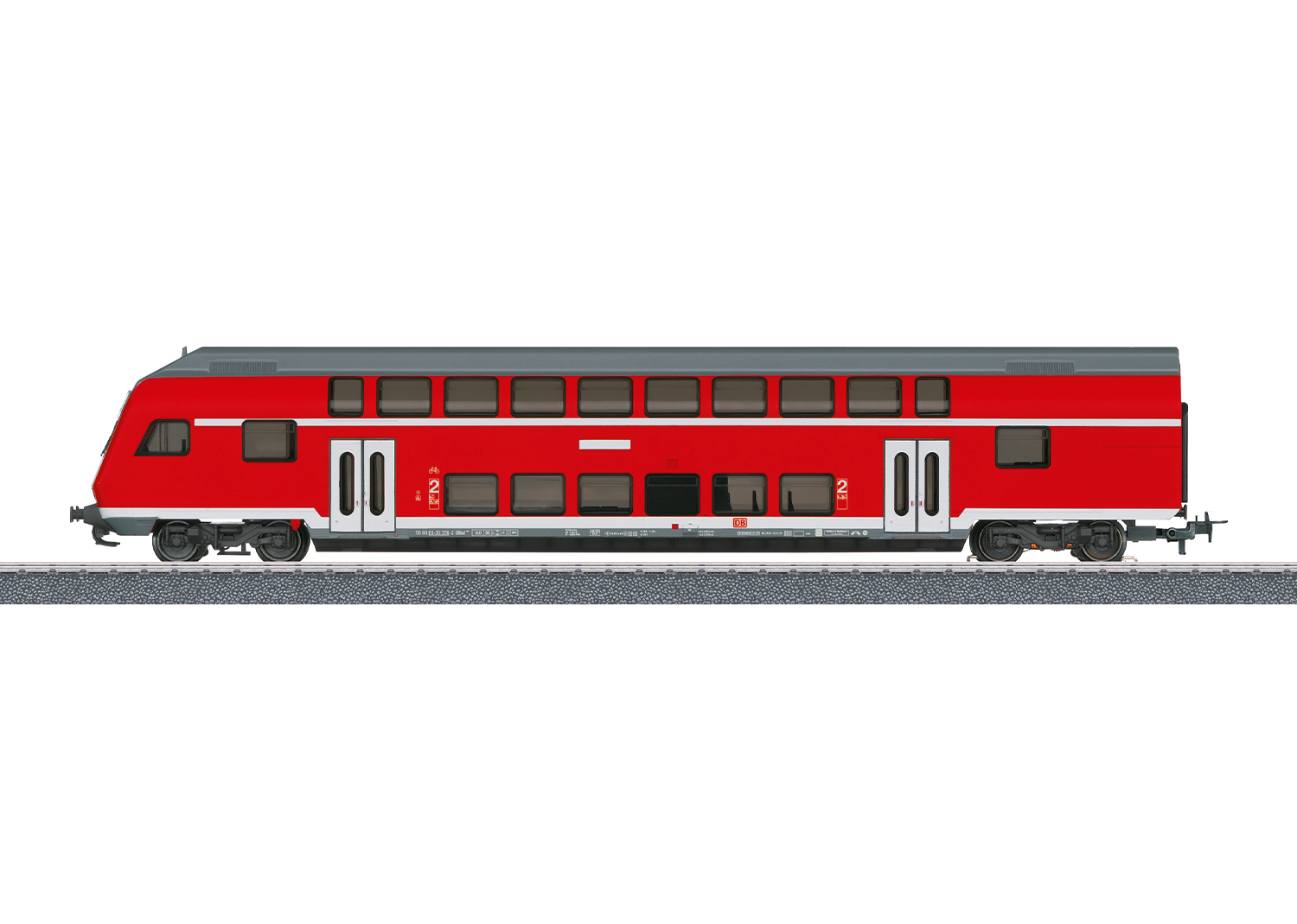 Två-vån vagn DBbzf 761 RE 2.Kl