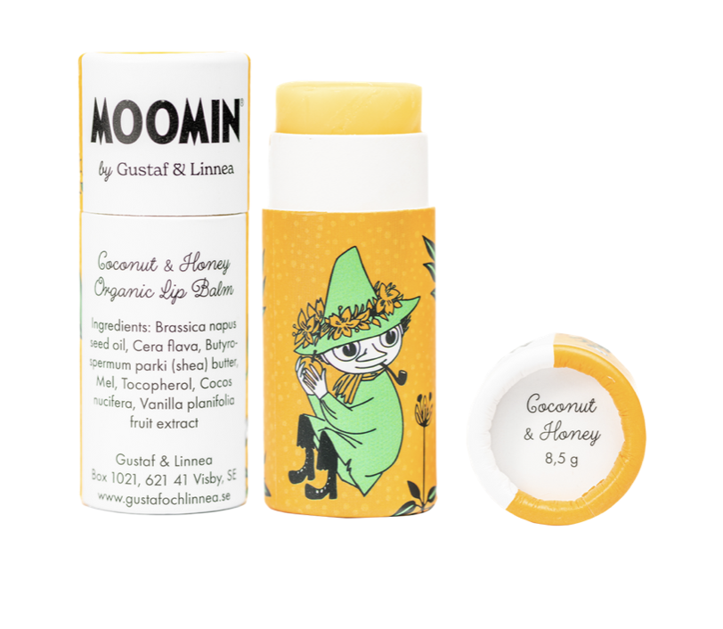 Moomin Beeswax Lipstick with Coconut & Honey - Snufkin