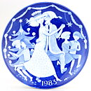 Stig Lindberg (Jultallrik 1983) Wall Plate with Christmas Motif 22 cm <with Box>