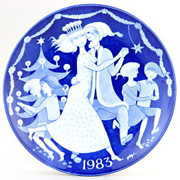 Stig Lindberg (Jultallrik 1983) Wall Plate with Christmas Motif 22 cm <with Box>
