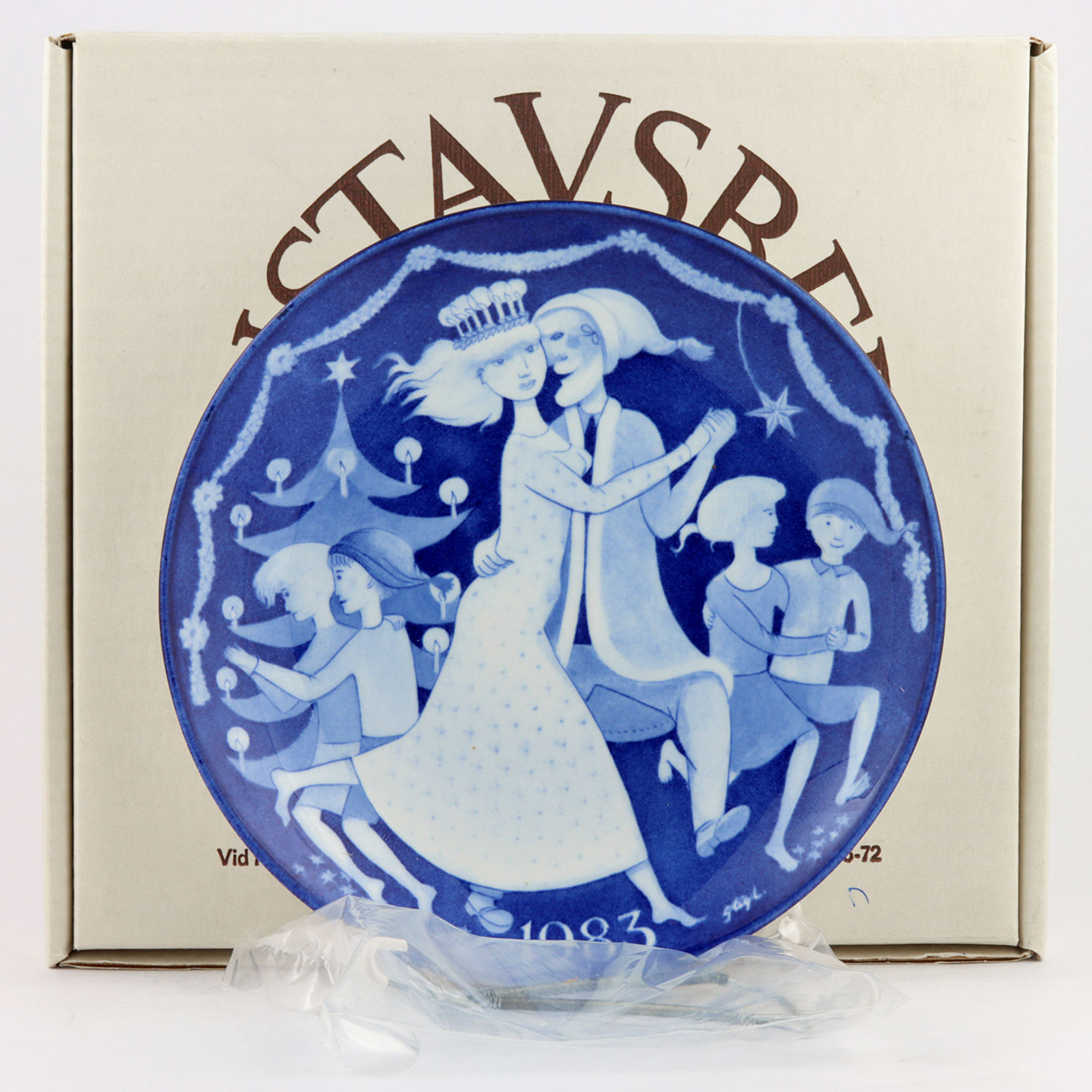 Stig Lindberg (Jultallrik 1983) Wall Plate with Christmas Motif 22