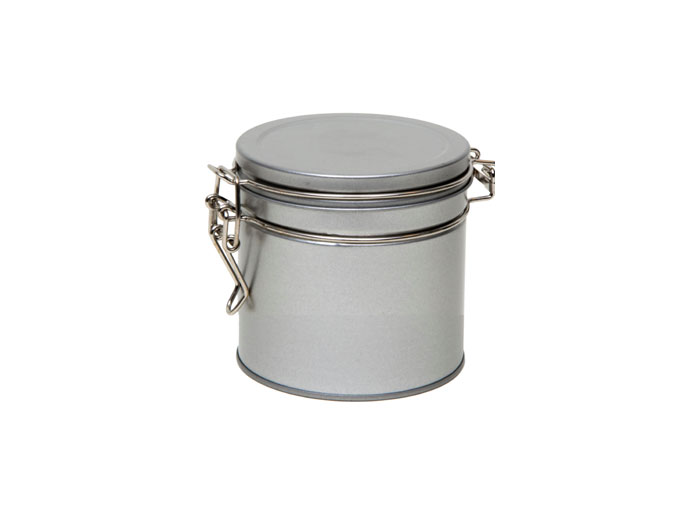 Teburk Rund med knäpplock 100 gram - SILVER