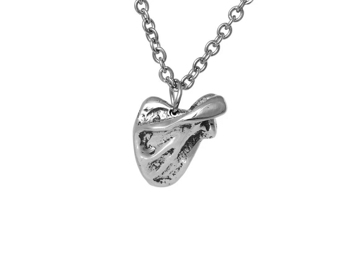 Litet Skulderblad Halsband, Anatomi Smycke i Tenn - 3