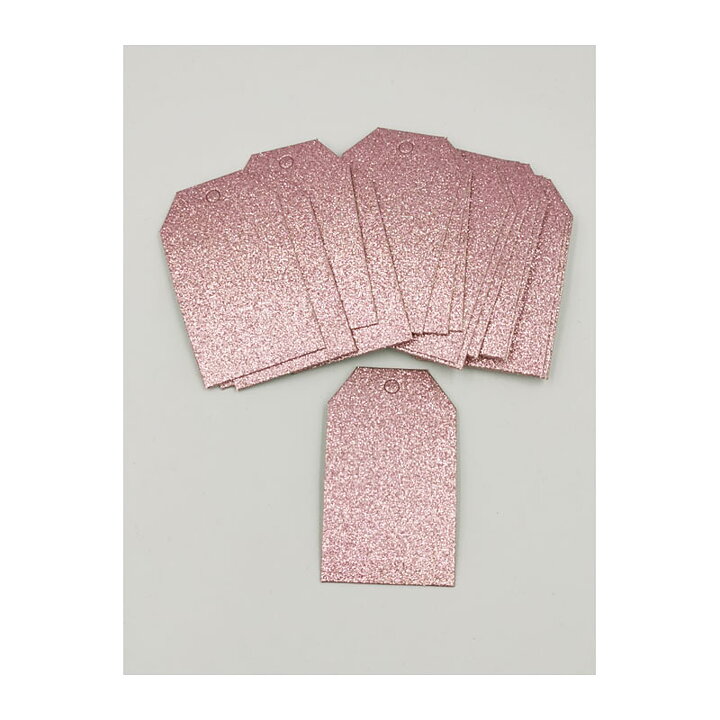 Tags - Glittering Pink