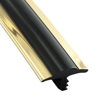 3/4" Wide Gold and Black T-Molding - Sold By the Foot