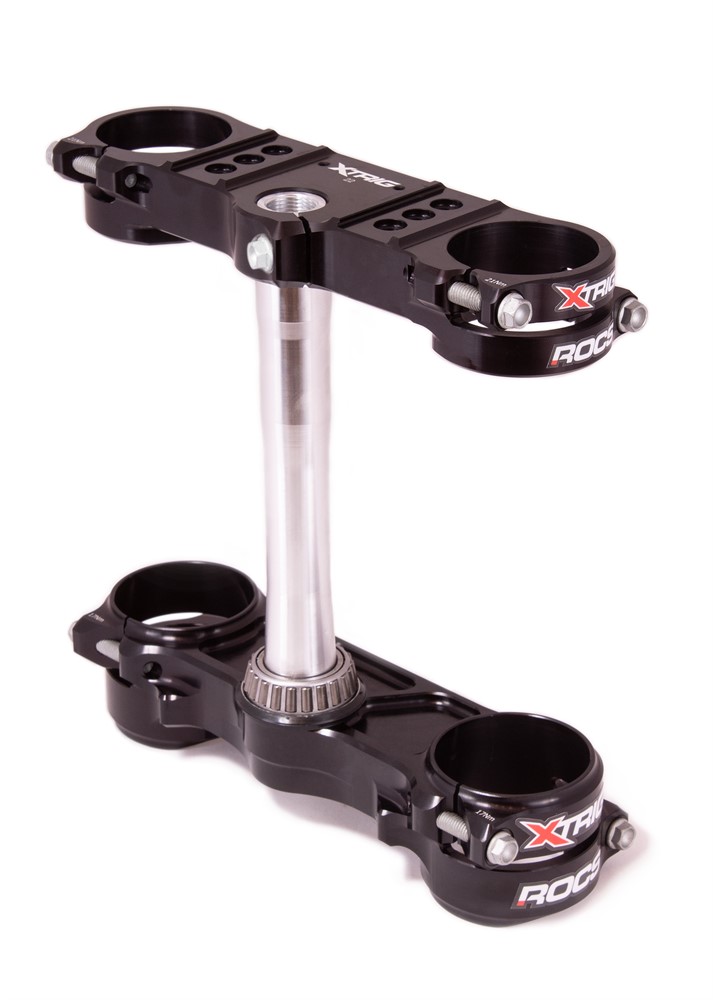 Xtrig Triple Clamp ROCS Tech KTM Husqvarna GAS GAS MX 2023 Black 22mm