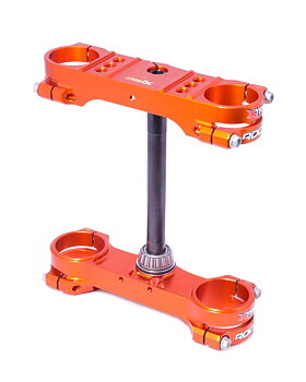 Xtrig Triple Clamp ROCS Tech 14 mm KTM 85 03-23 HUSQVARNA 85 14-23 GASGAS 85 Orange & Blue