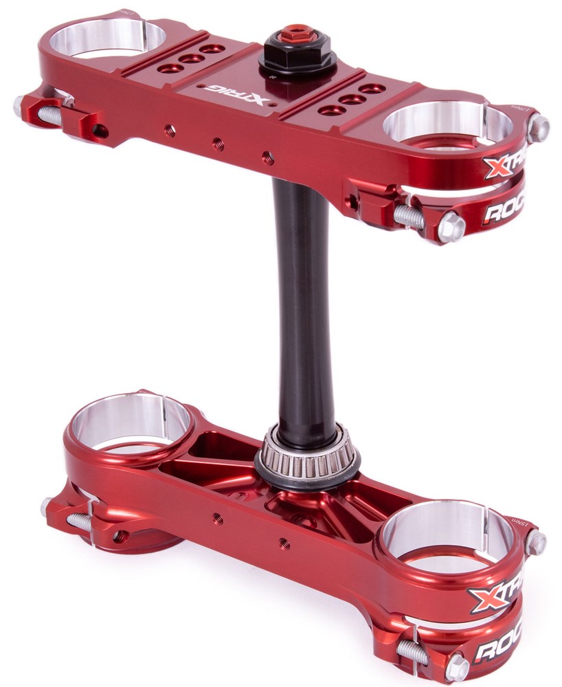 Xtrig Triple Clamp ROCS Pro 2 20/22 mm 13/14-22 KTM HUSQVARNA EXC/FE -23 Svart & Brun - 2