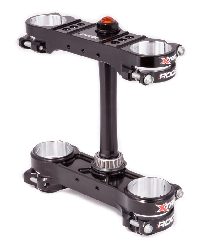 Xtrig Triple Clamp ROCS Tech Offset 22 mm 13/14-23 KTM HUSQVARNA 125-450 -23 GASGAS 125-450 22-23  Svart & Brun