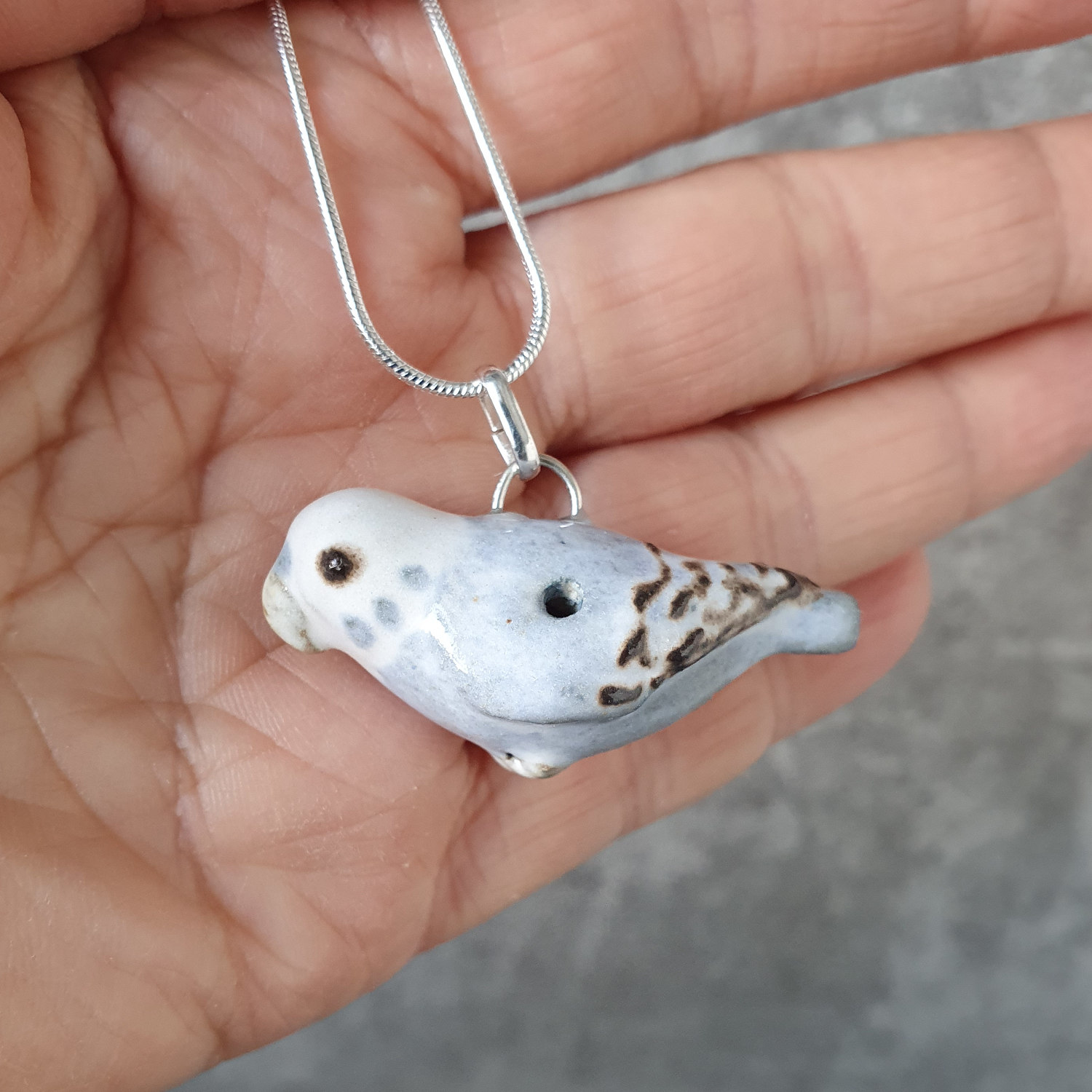 Budgie necklace whistle