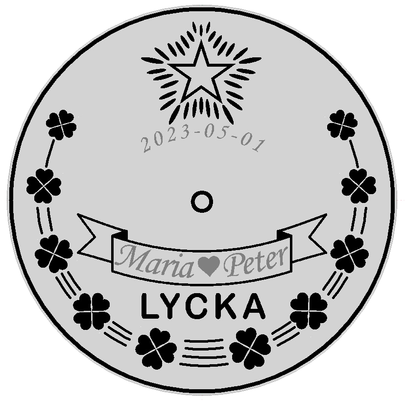 Flaggstång Lyckopenningen Mässingpläterad Original - 10