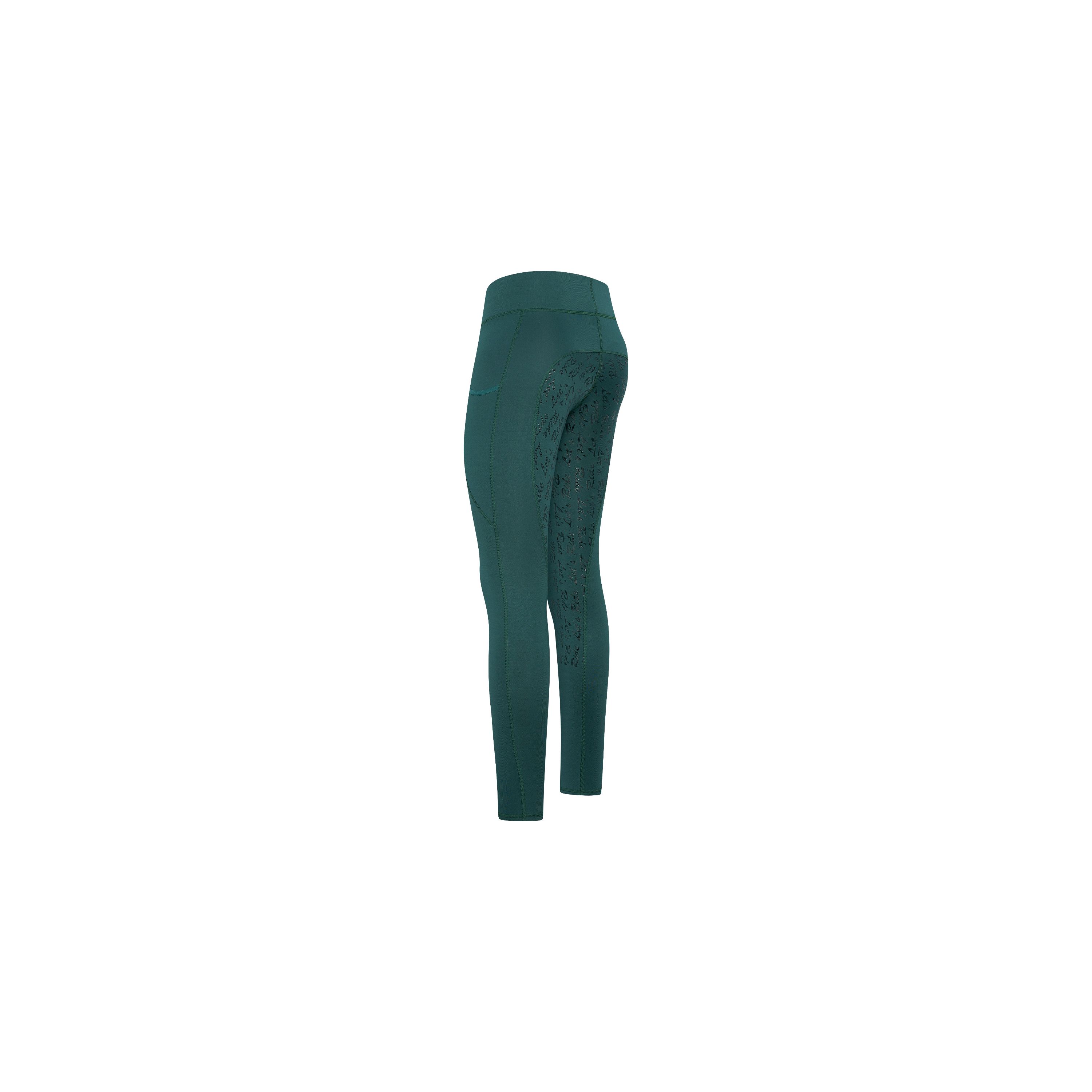 Easy Riders ERDietse KIDS Riding Tights Winter FullGrip - Dark Green 