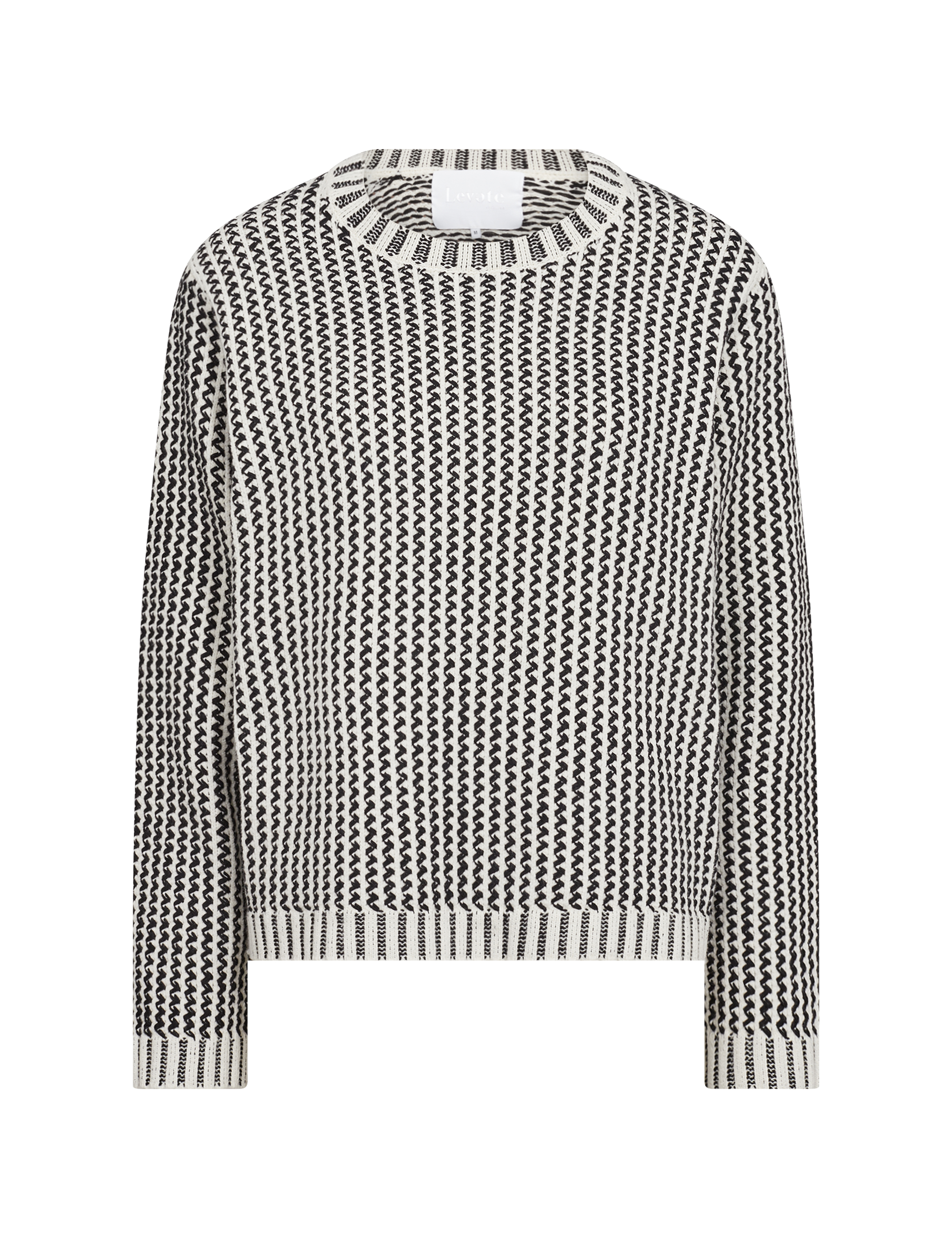 Leveté Room - Frigga 1 Pullover Black Combi - 6