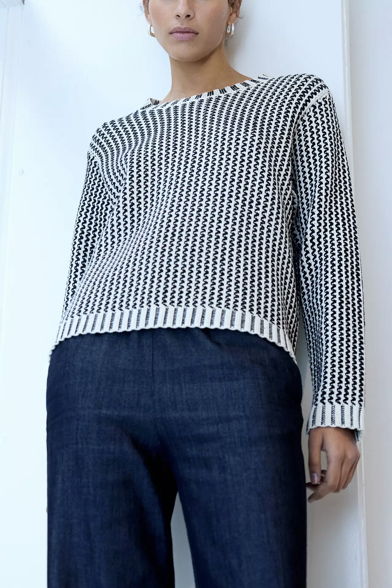 Leveté Room - Frigga 1 Pullover Black Combi