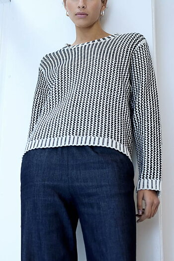 Leveté Room - Frigga 1 Pullover Black Combi