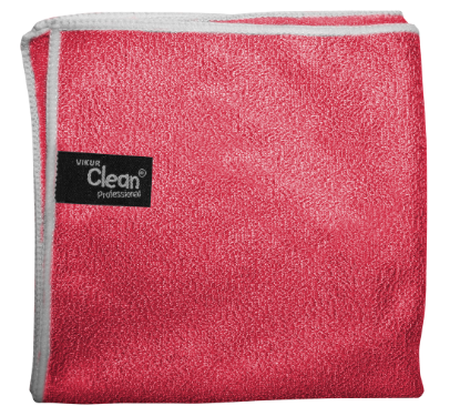 Vikur Clean T2 Mikrofiberduk Röd, 30×30 cm