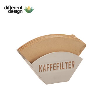 Coffee Filter Holder Wood Beige