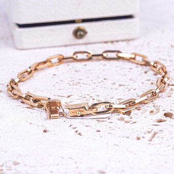 Anker Gold Armband Unisex Vintage