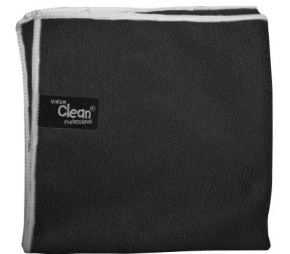 Vikur Clean T2 Mikrofiberduk Svart, 30×30 cm