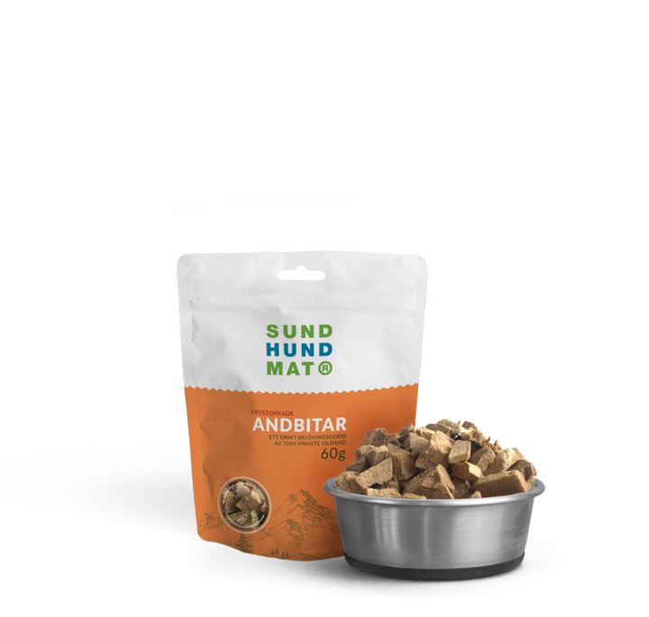 Sund Hundmat Frystorkade Andbitar 60g