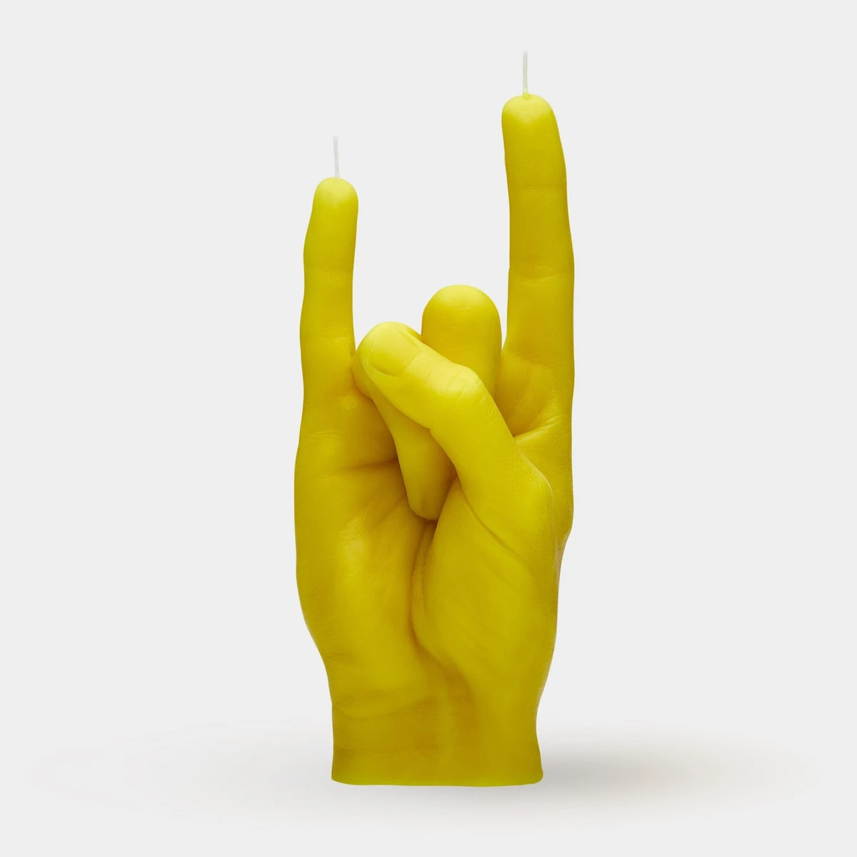 Candle Hand You Rock Yellow