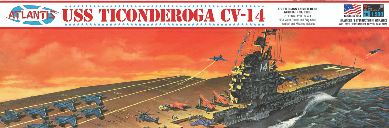 1/500 USS Ticonderoga CV-14 Aircraft Carrier